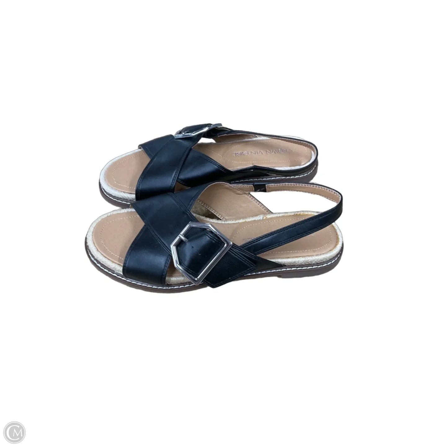 Sandals Flats By Crown Vintage In Black, Size: 7
