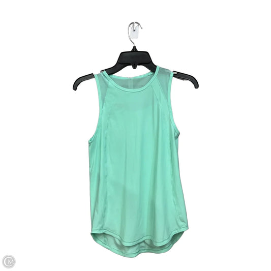 Athletic Tank Top By Lululemon In Teal, Size: Xs