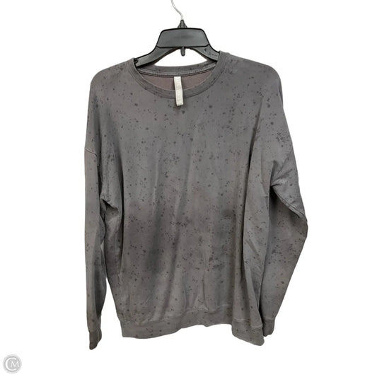 Athletic Top Long Sleeve Crewneck By Athleta In Grey, Size: M