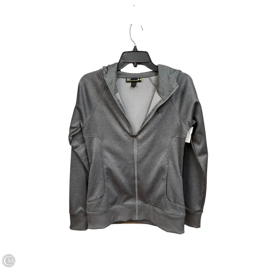 Athletic Jacket By Under Armour In Grey, Size: S