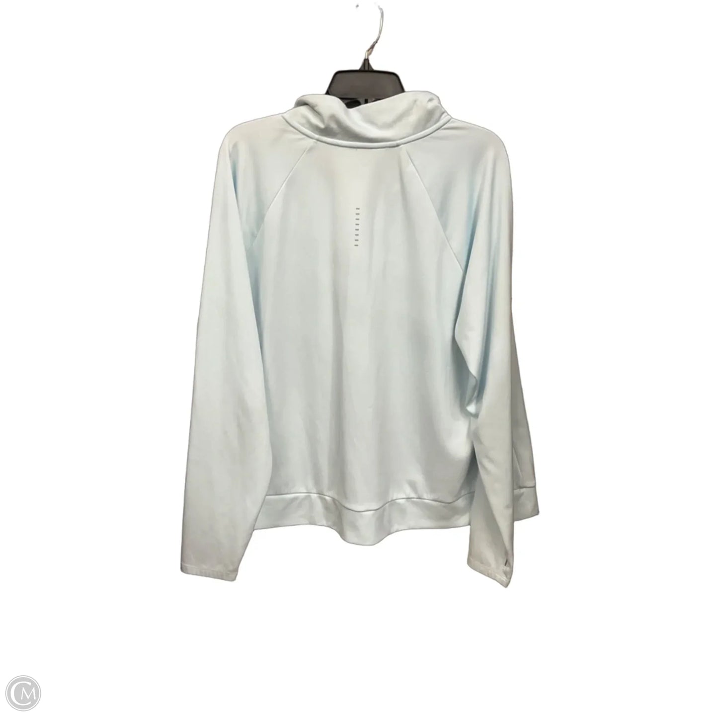 Athletic Top Long Sleeve Collar By Nike Apparel In Blue, Size: 2x
