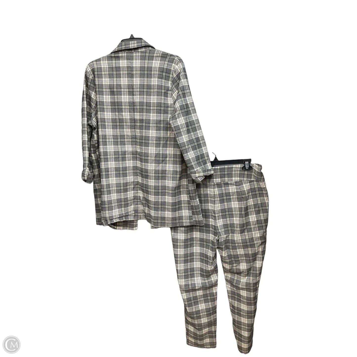 Pants Set 2pc By Cato In Grey, Size: Xl
