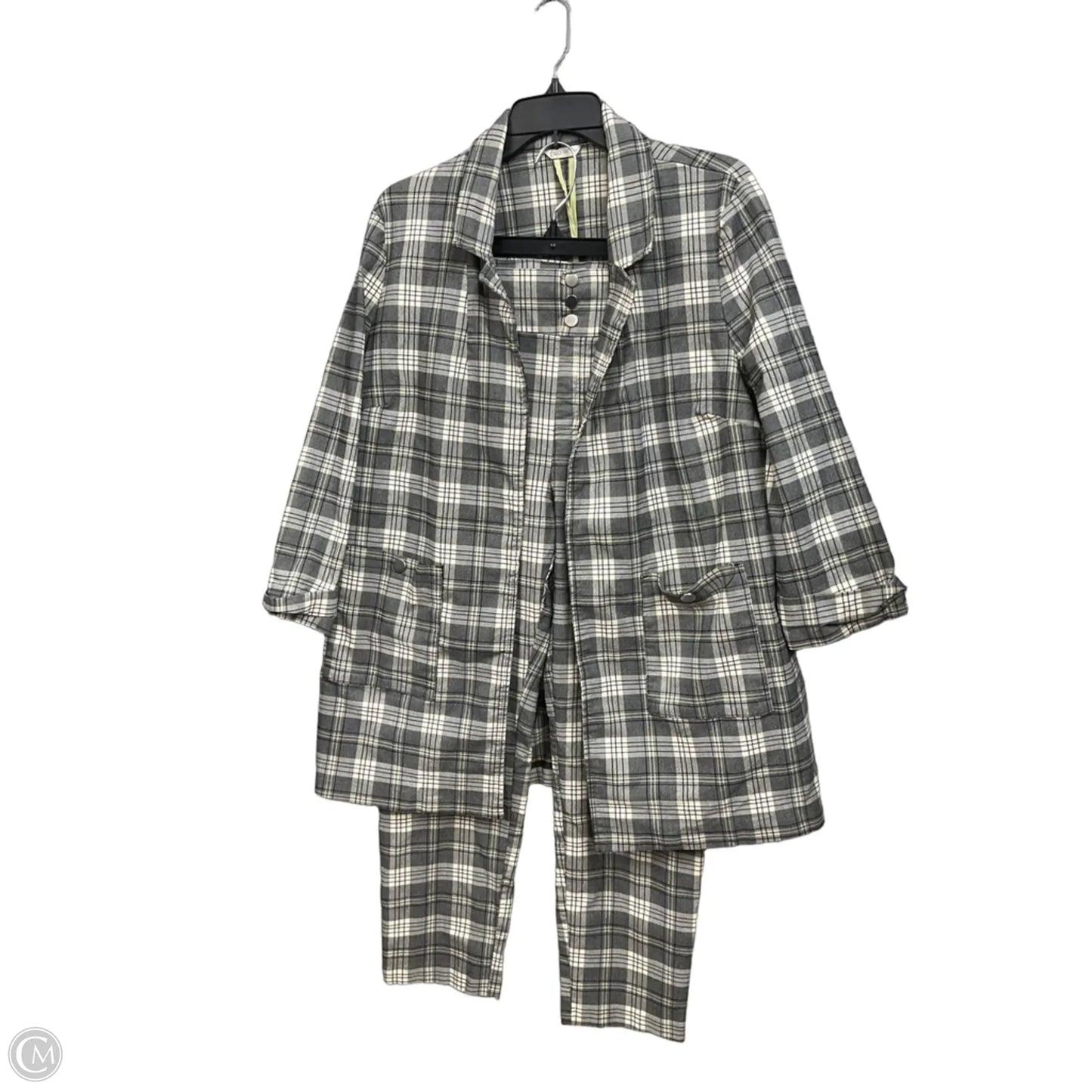 Pants Set 2pc By Cato In Grey, Size: Xl