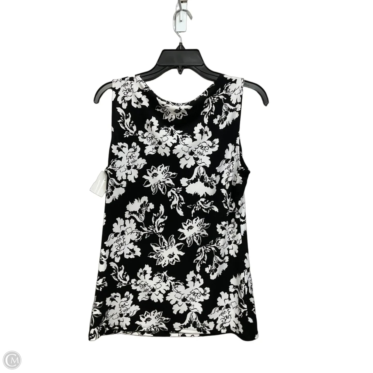 Blouse Sleeveless By White House Black Market In Black & White, Size: M