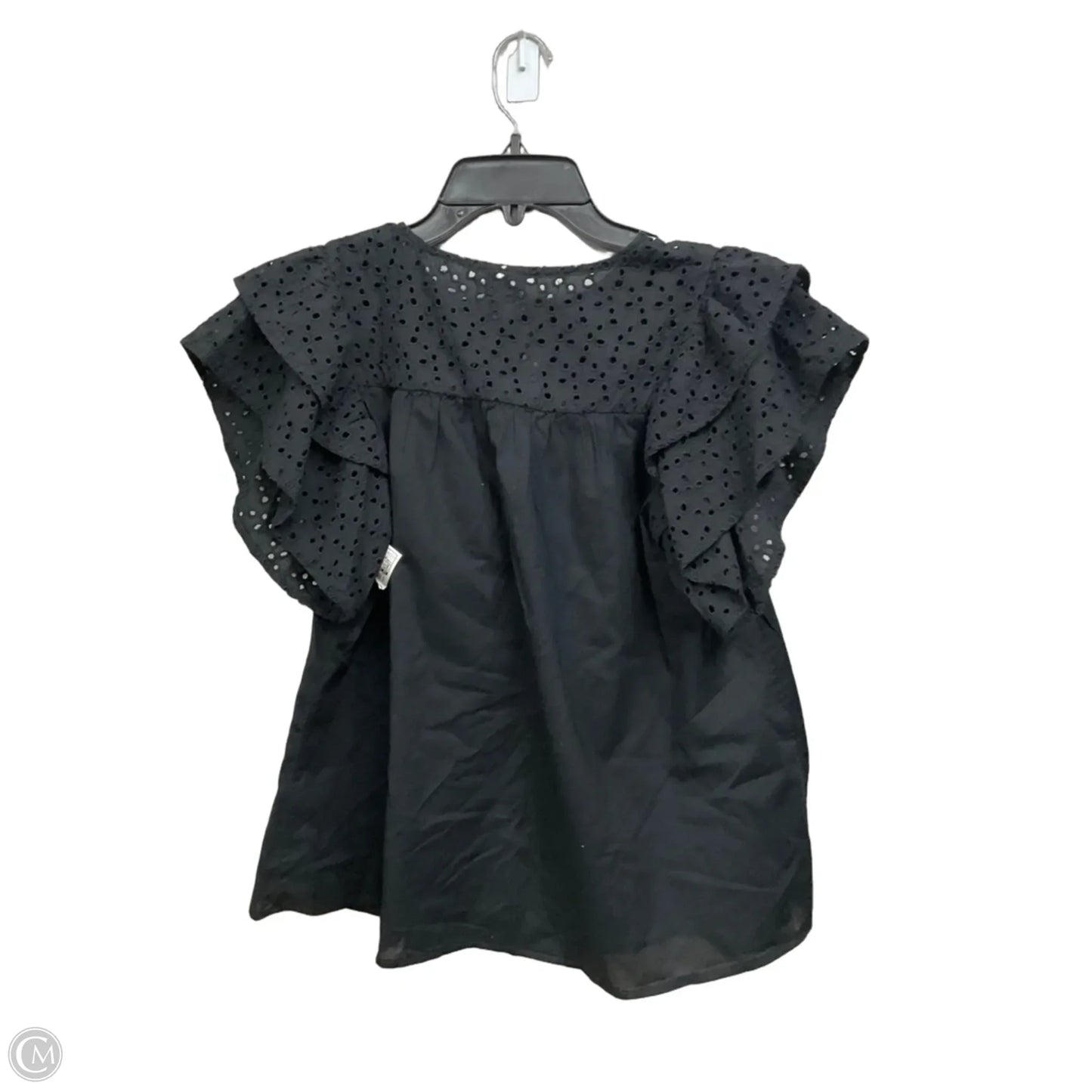 Top Short Sleeve By A New Day In Black, Size: M