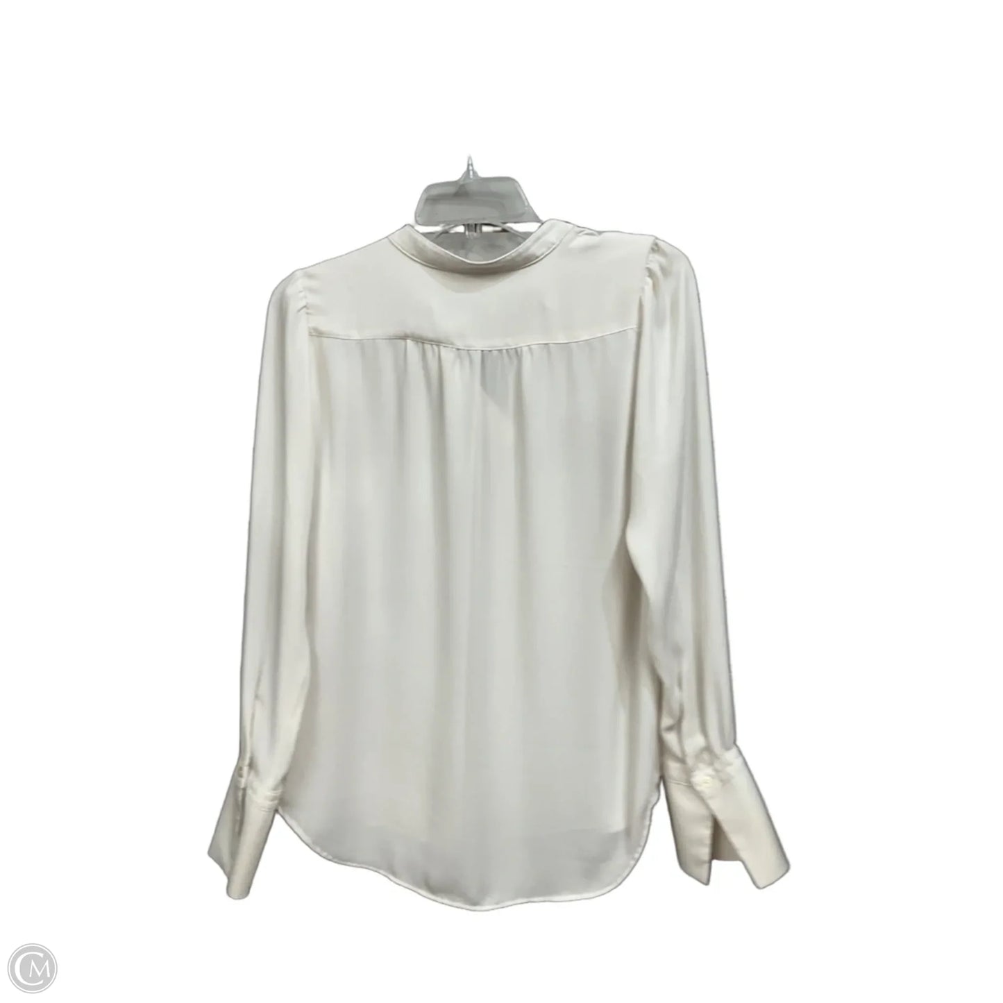 Blouse Long Sleeve By Loft In White, Size: Xs