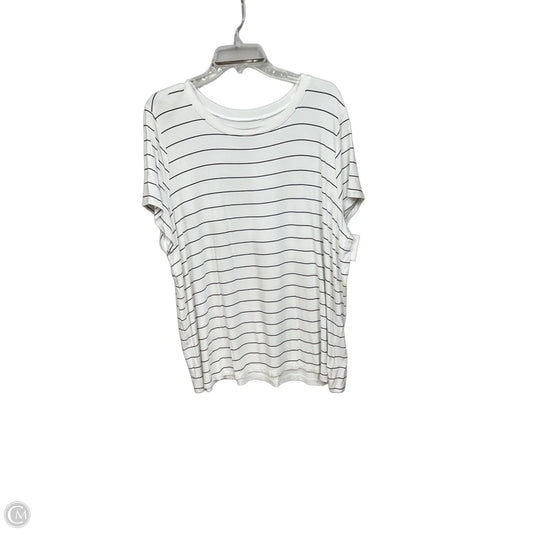 Top Short Sleeve Basic By Torrid In Striped Pattern, Size: 3x