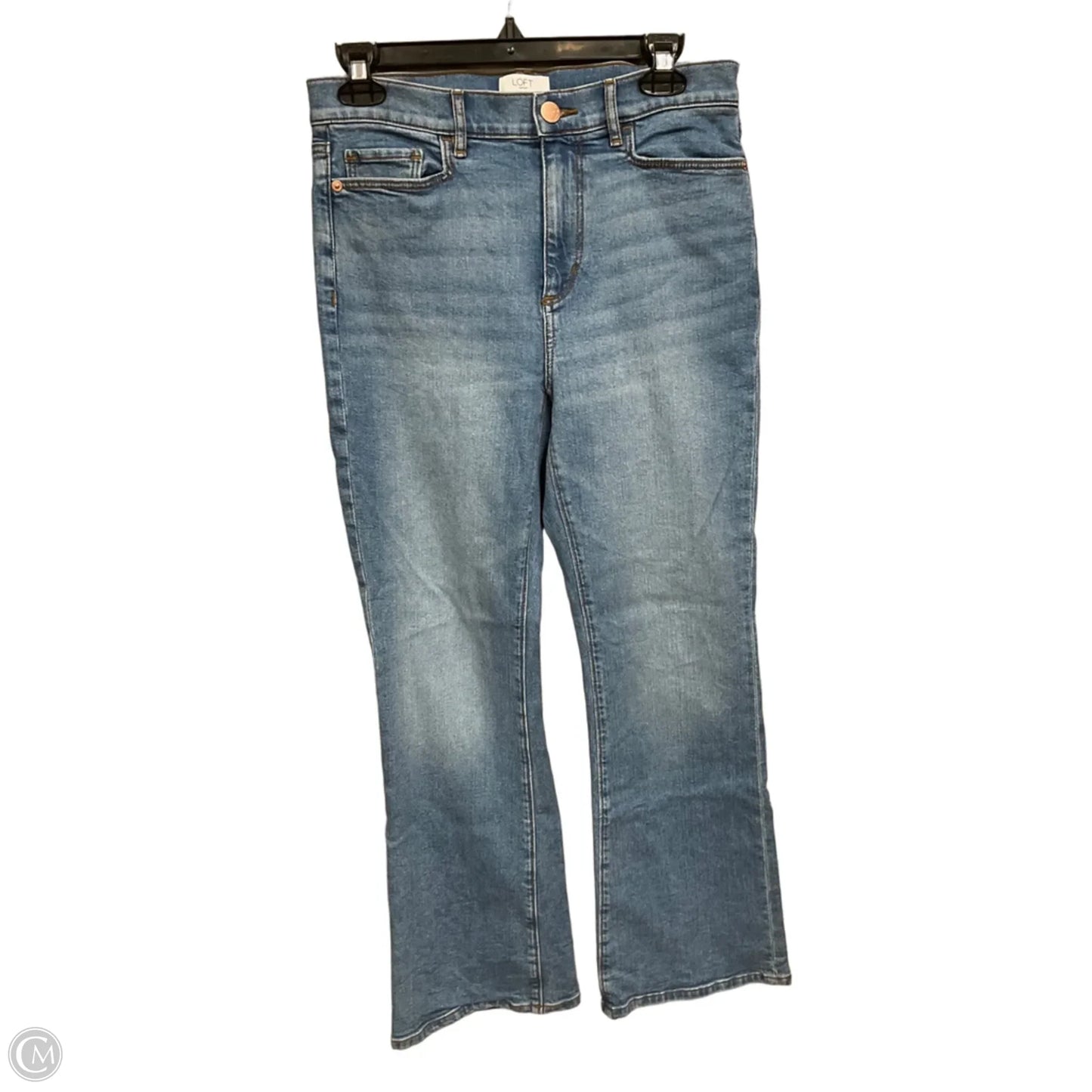 Jeans Boot Cut By Loft In Blue Denim, Size: 4p