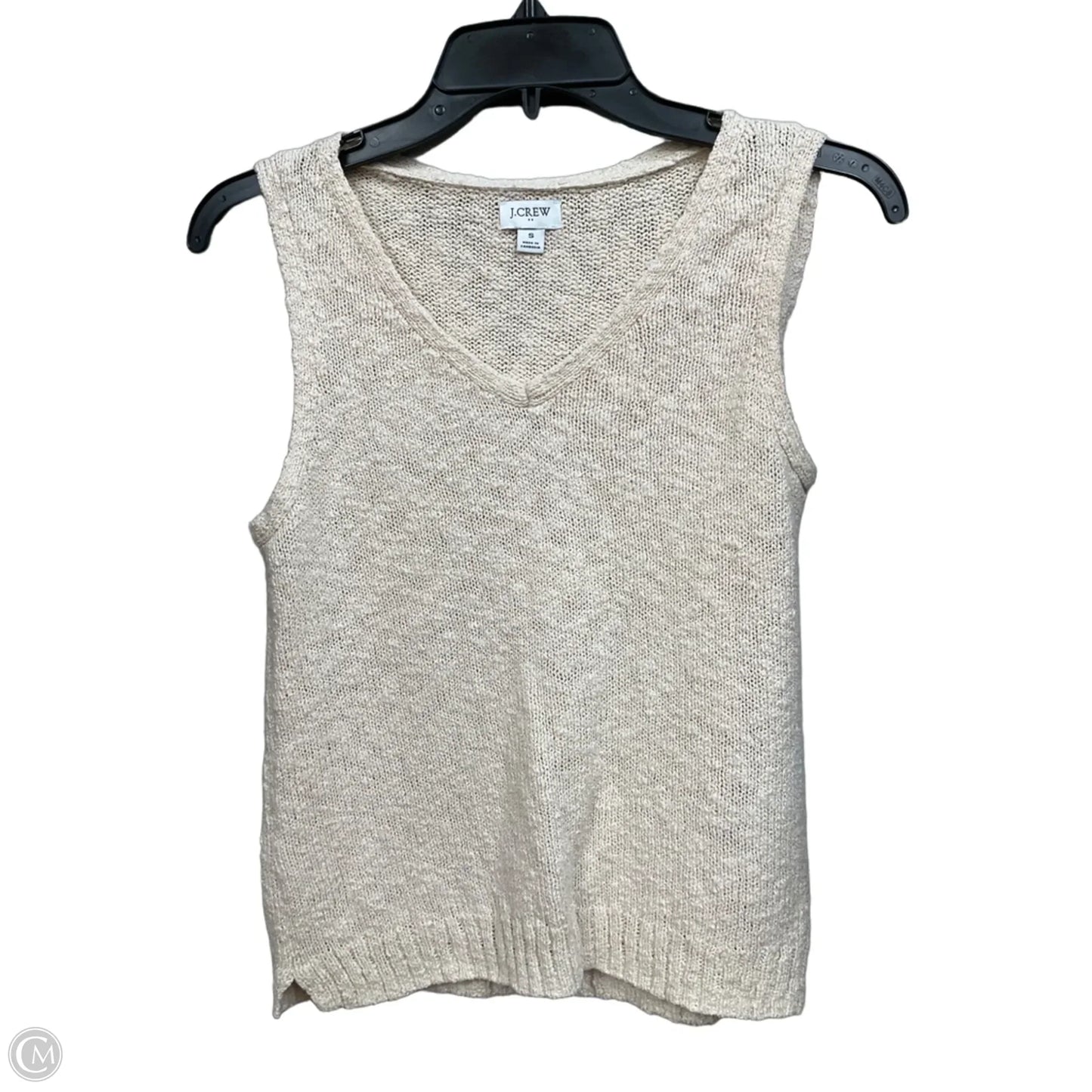 Top Sleeveless By J. Crew In Tan, Size: S