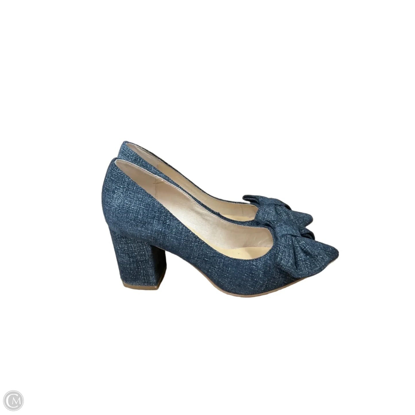 Shoes Designer By Kate Spade In Blue Denim, Size: 6