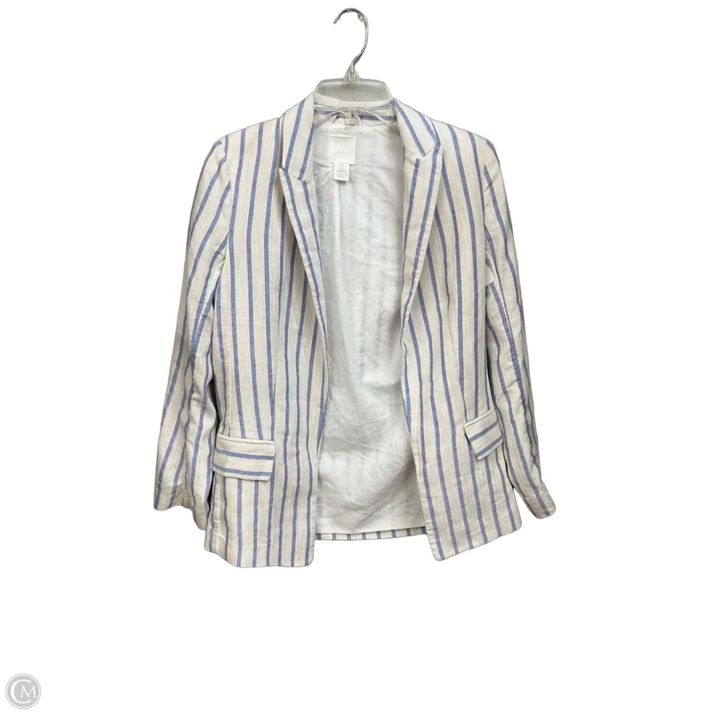 Blazer By H&m In Striped Pattern, Size: Xs