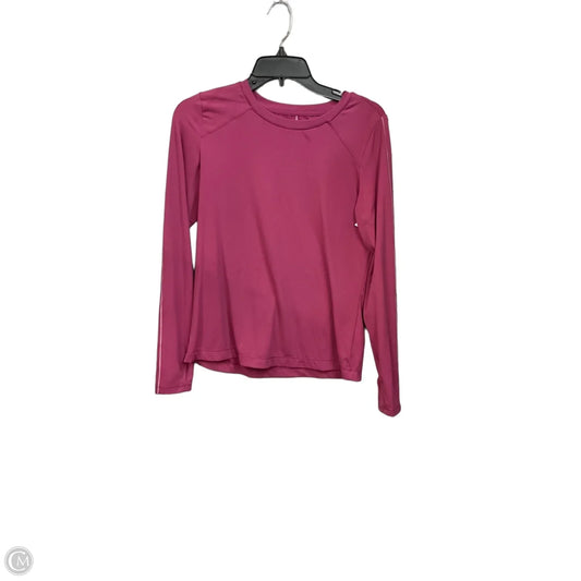 Athletic Top Long Sleeve Crewneck By Mondetta In Pink, Size: S