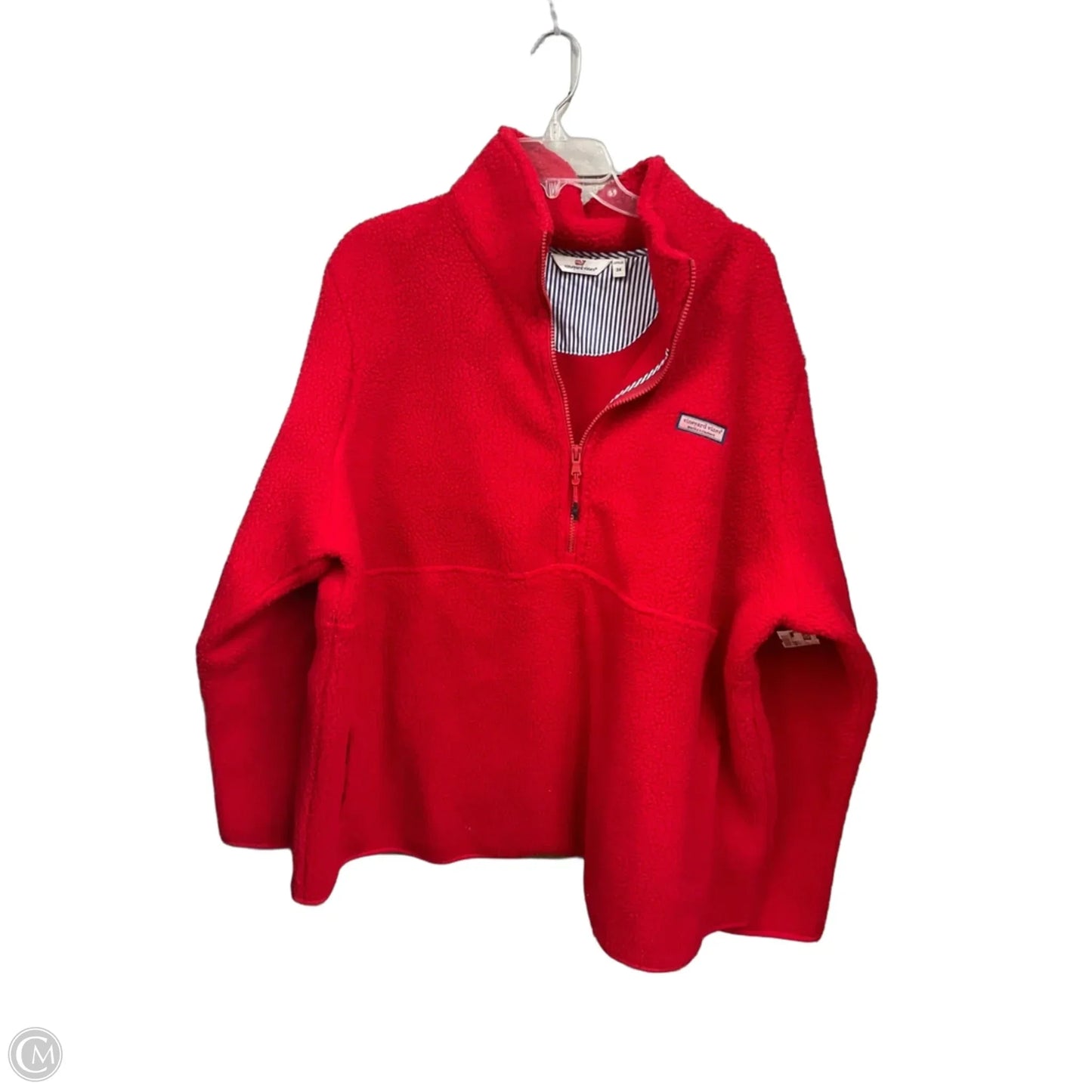 Jacket Fleece By Vineyard Vines In Red, Size: 3x