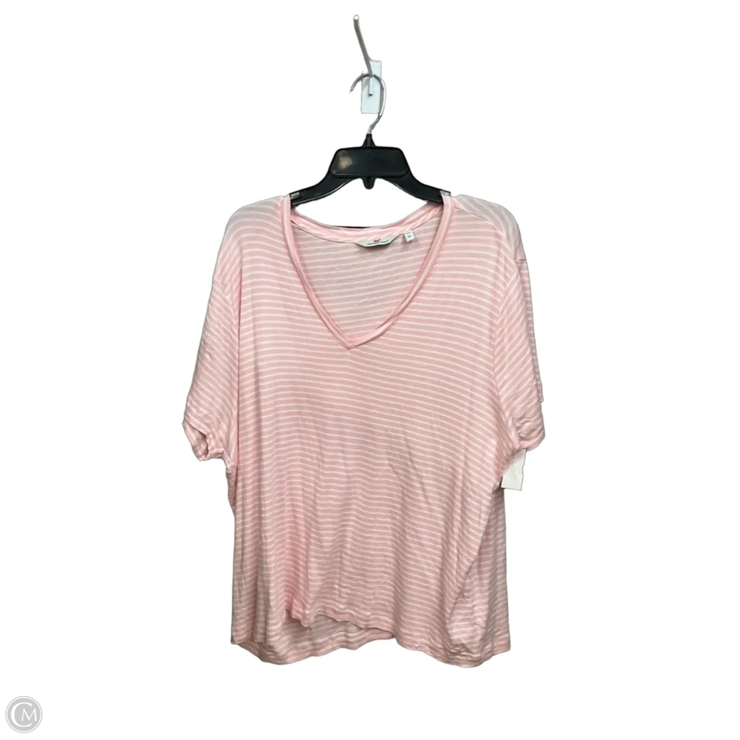 Top Short Sleeve Basic By Vineyard Vines In Striped Pattern, Size: 3x