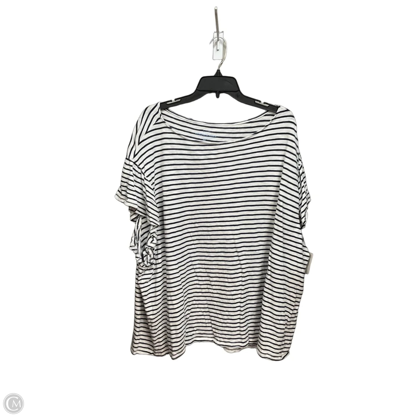 Top Short Sleeve By Vineyard Vines In Striped Pattern, Size: 3x