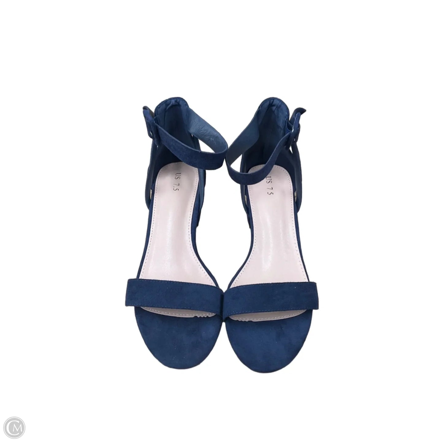 Shoes Heels Block By Clothes Mentor In Blue, Size: 7.5