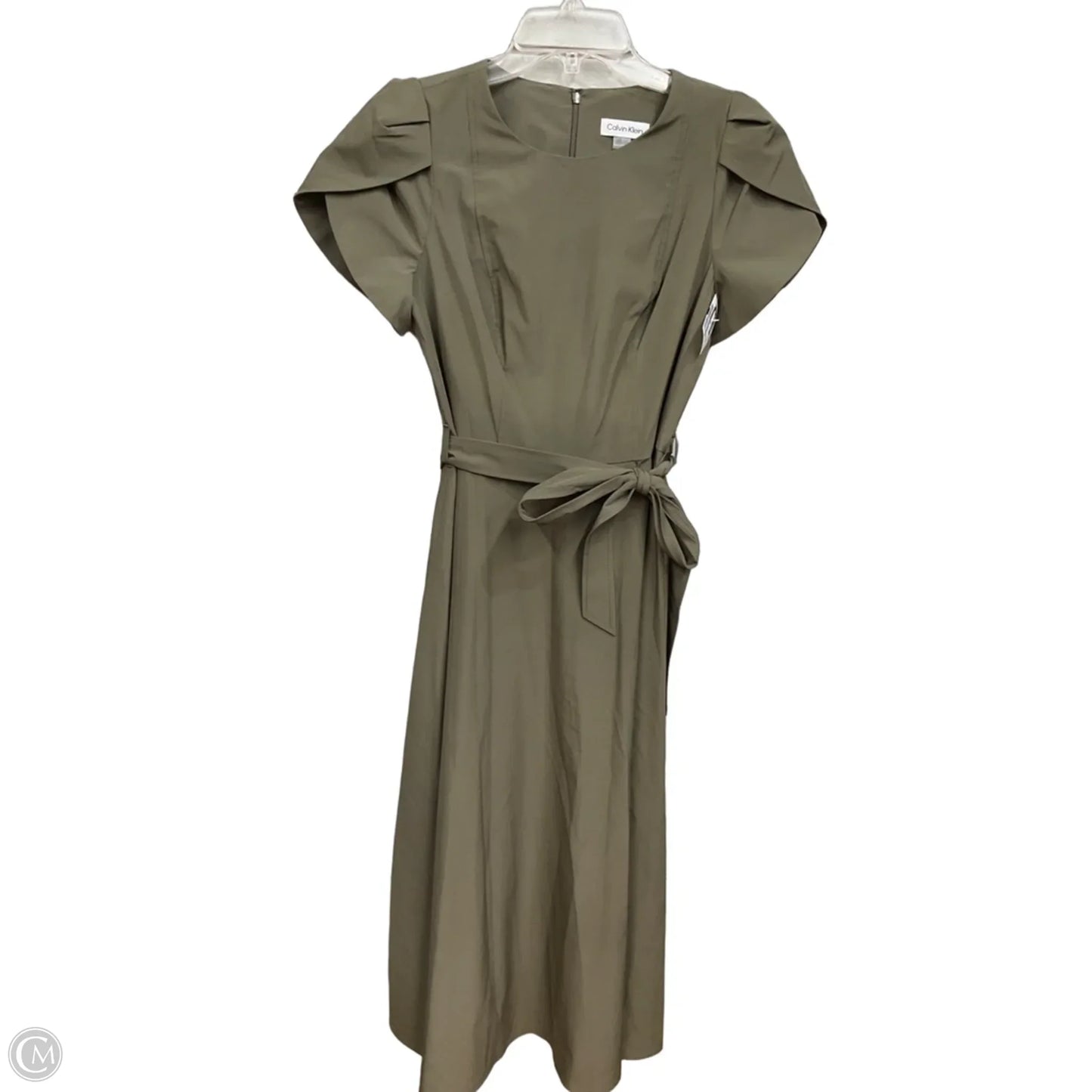 Dress Casual Maxi By Calvin Klein In Green, Size: M