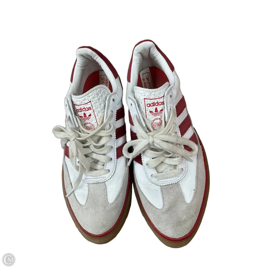 Shoes Sneakers By Adidas In Red & White, Size: 8.5