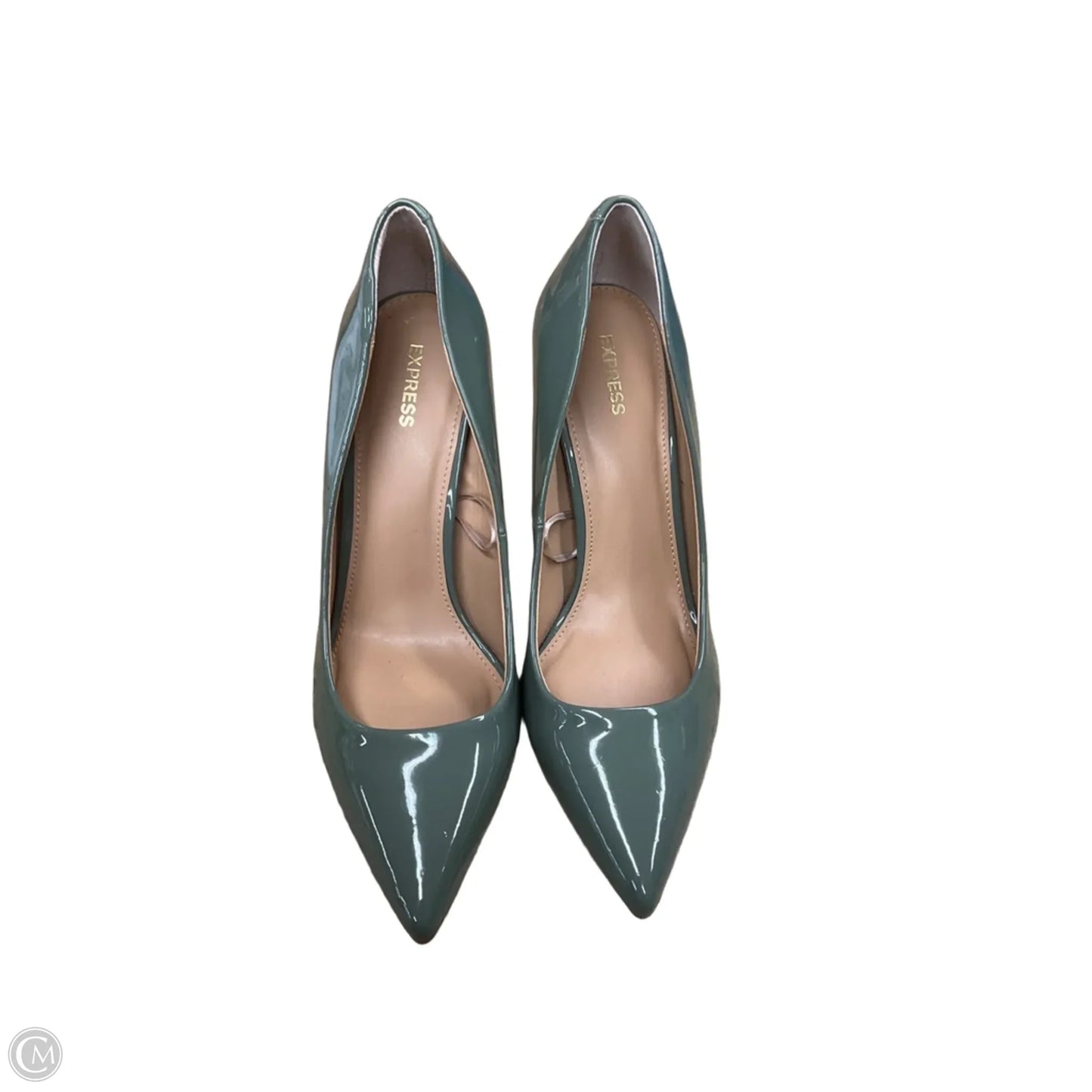 Shoes Heels Kitten By Express In Green, Size: 10