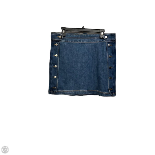 Skirt Mini & Short By International Concepts In Blue Denim, Size: 10