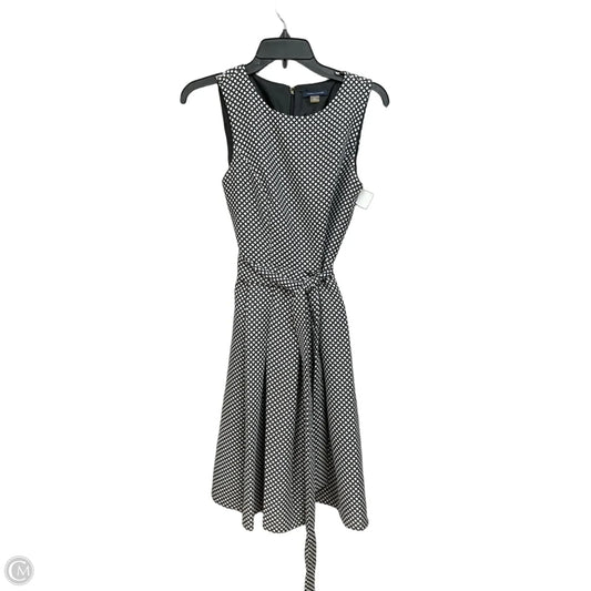 Dress Casual Midi By Tommy Hilfiger In Black & White, Size: Xs