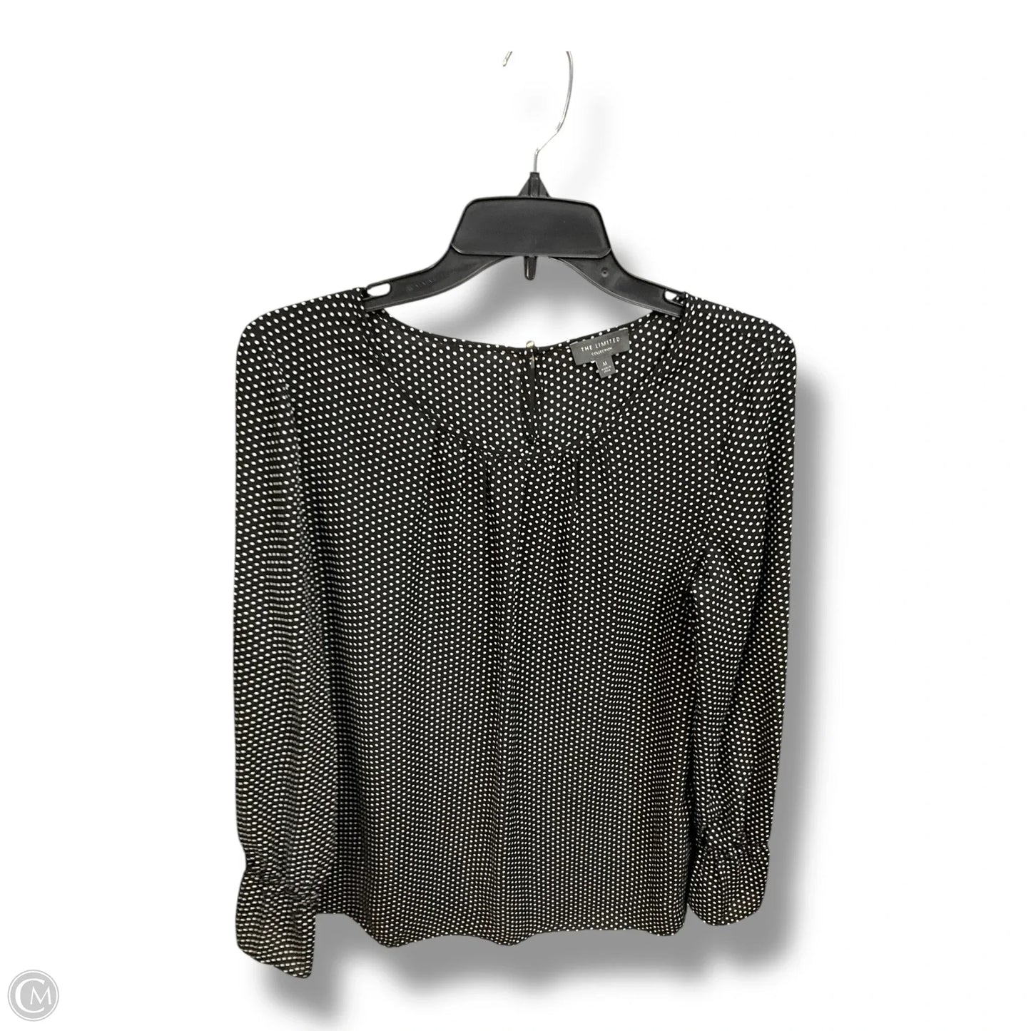 Blouse Long Sleeve By Limited In Polkadot Pattern, Size: M