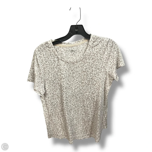 Top Short Sleeve By Style And Company In Animal Print, Size: M