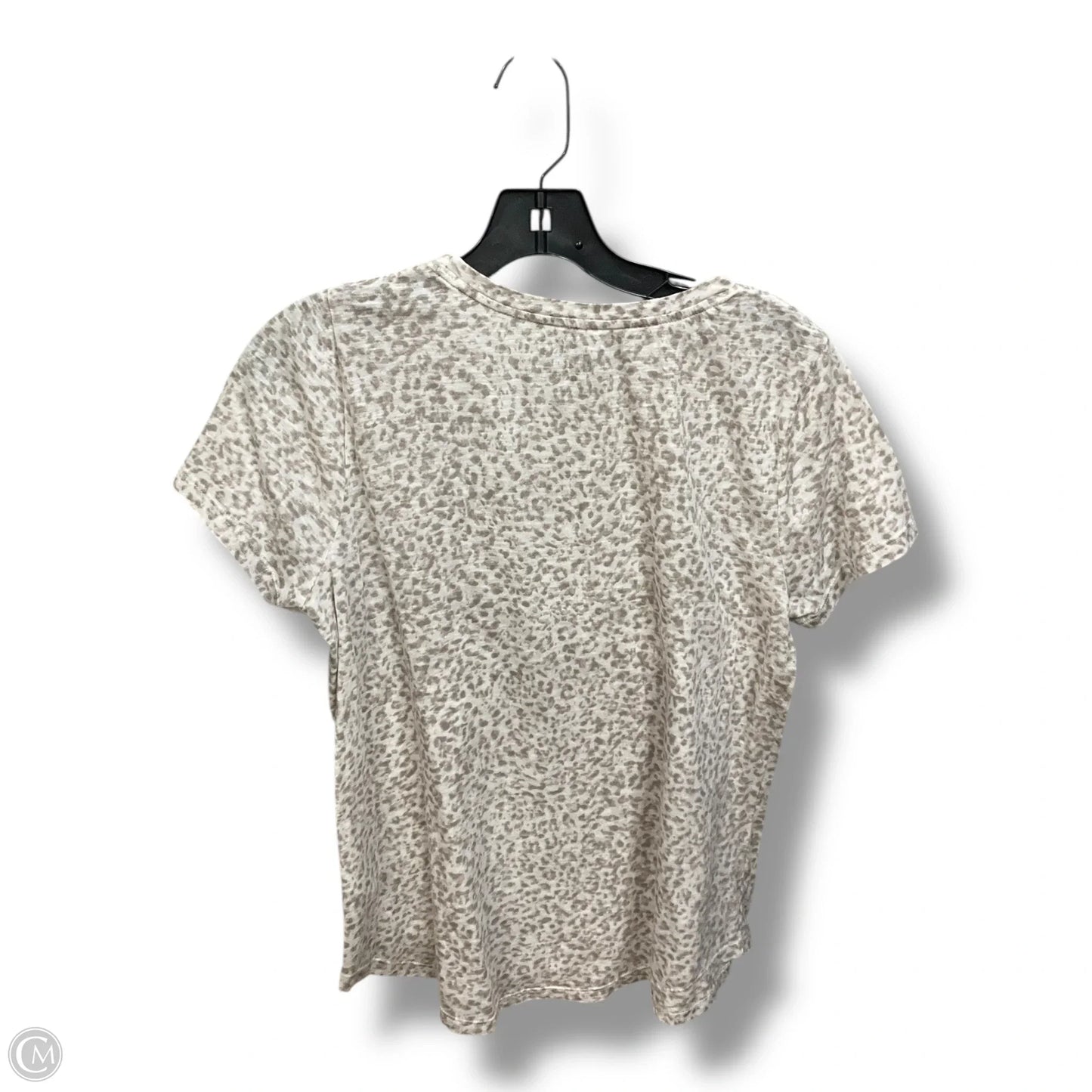 Top Short Sleeve By Style And Company In Animal Print, Size: M