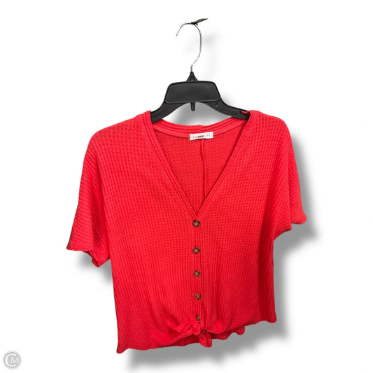 Top Short Sleeve By Socialite In Coral, Size: S