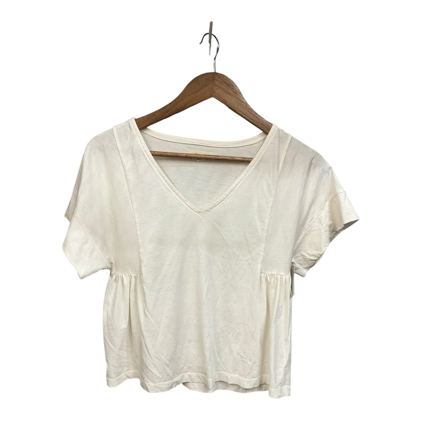 Top Short Sleeve By Madewell In White, Size: Xs