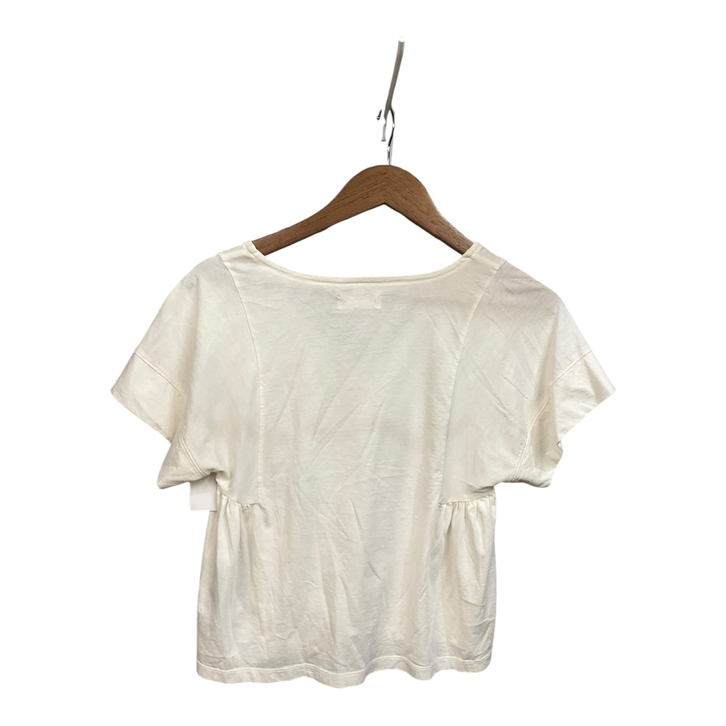 Top Short Sleeve By Madewell In White, Size: Xs