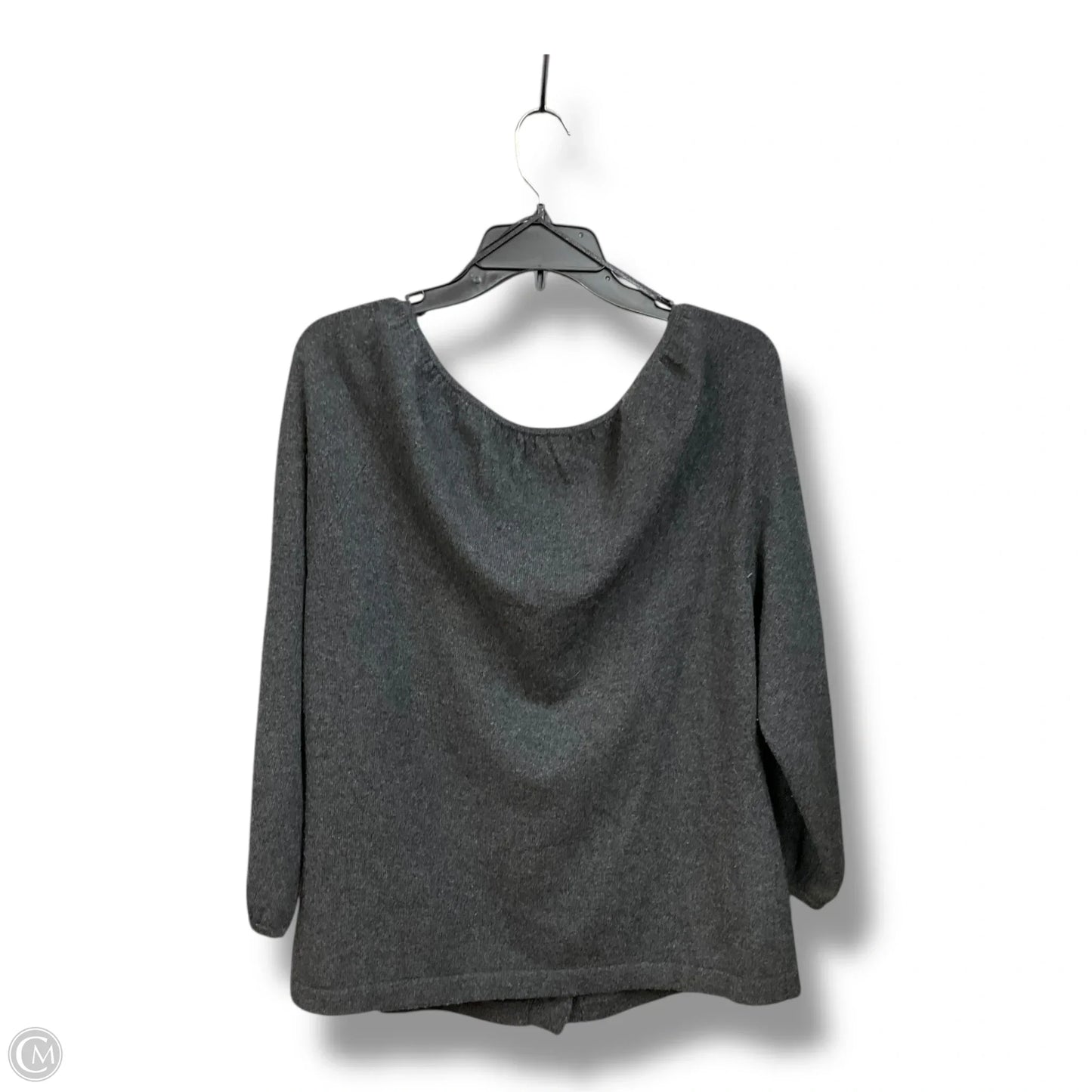 Cardigan By Anne Klein In Grey, Size: Xl