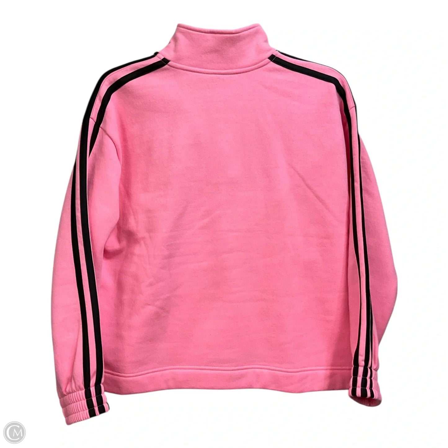 Athletic Sweatshirt Collar By Adidas In Pink, Size: Xl
