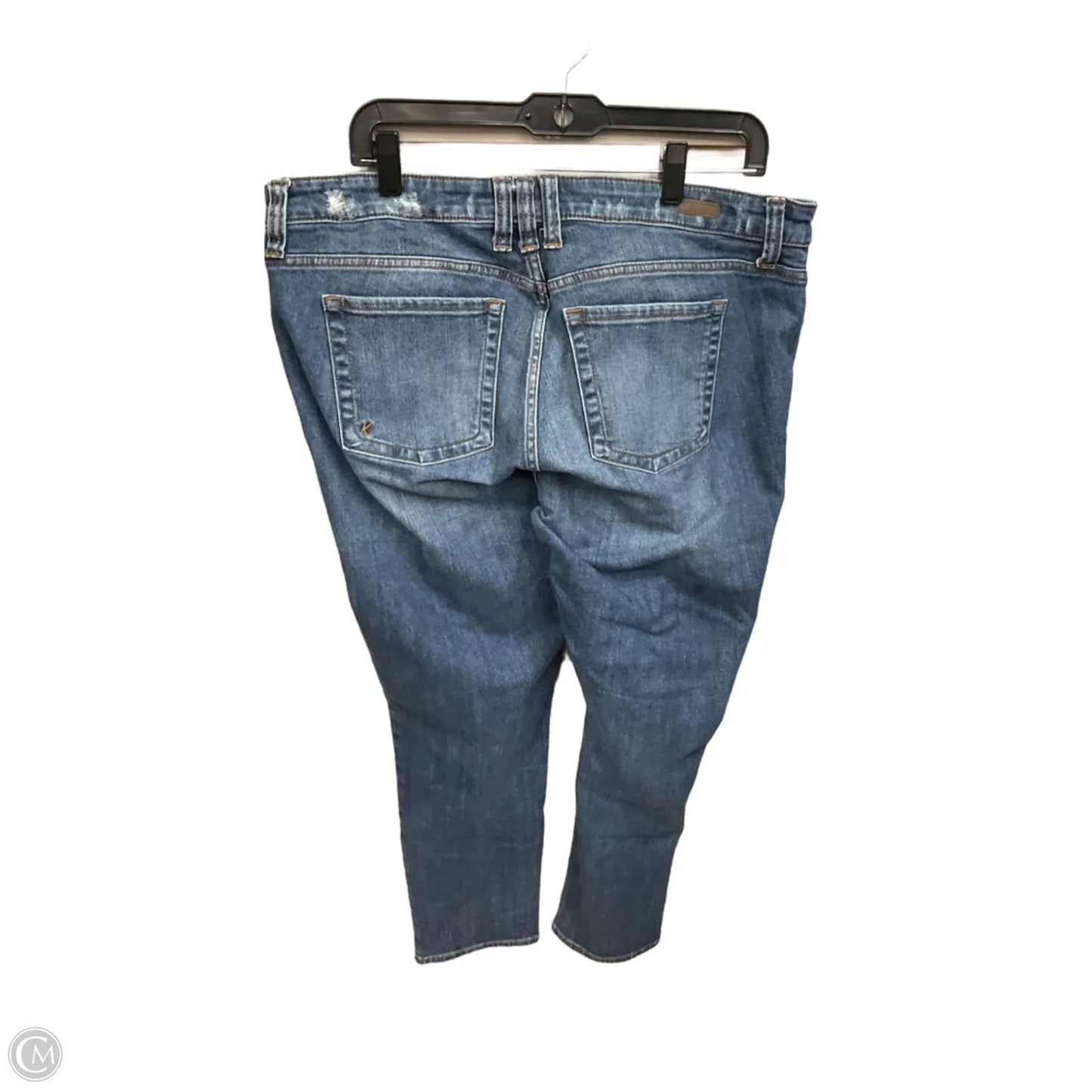 Jeans Boot Cut By Kut In Blue Denim, Size: 14