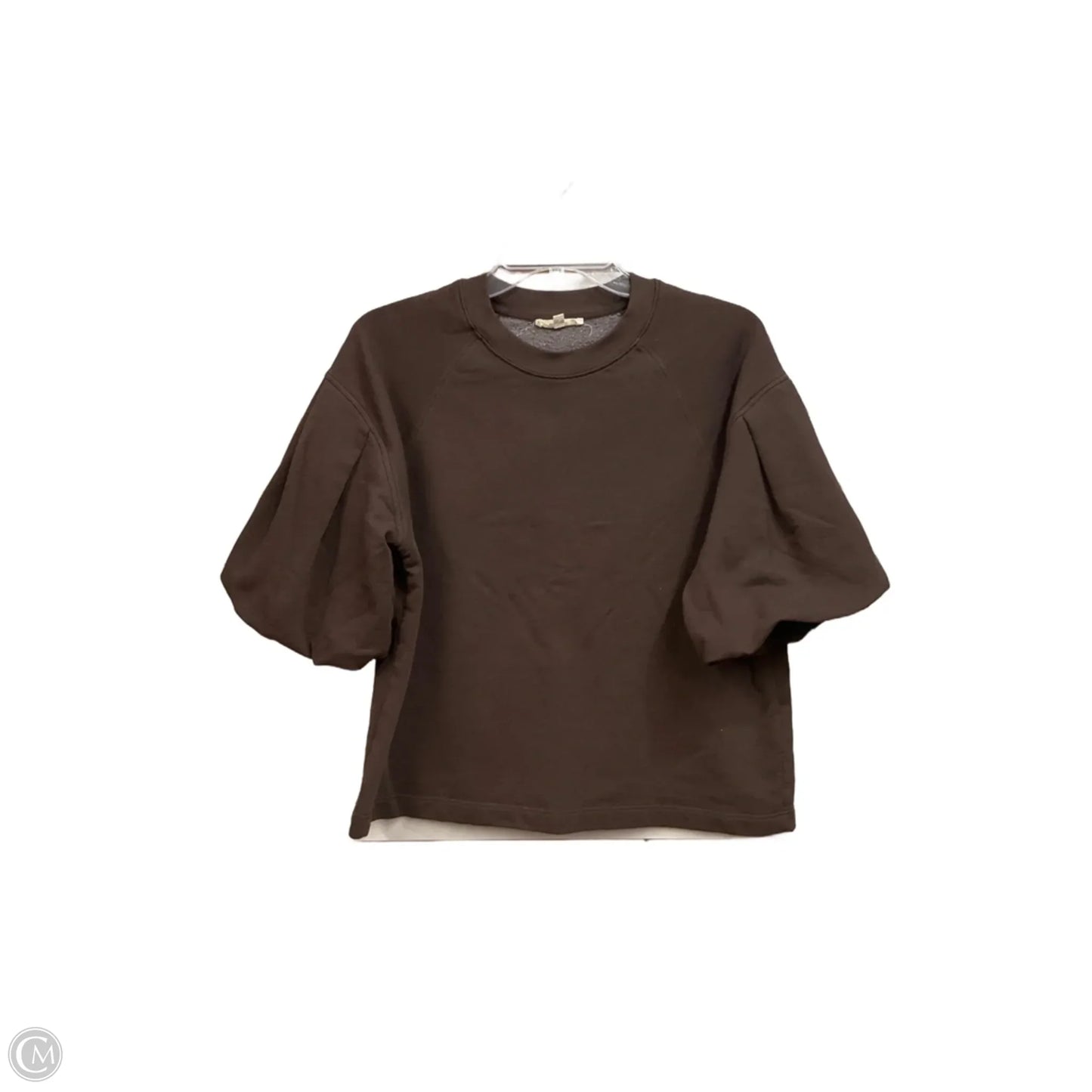 Top Short Sleeve Basic By Madewell In Brown, Size: S