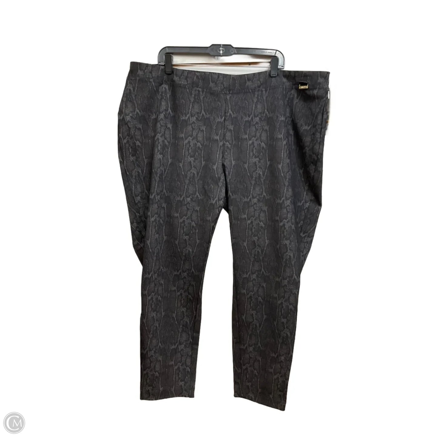 Pants Dress By Calvin Klein In Snakeskin Print, Size: 22