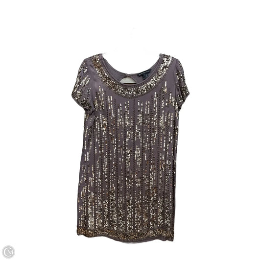 Tunic Short Sleeve By French Connection In Purple, Size: M