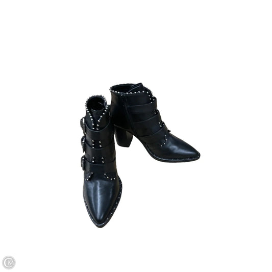 Boots Ankle Heels By Steve Madden In Black, Size: 6