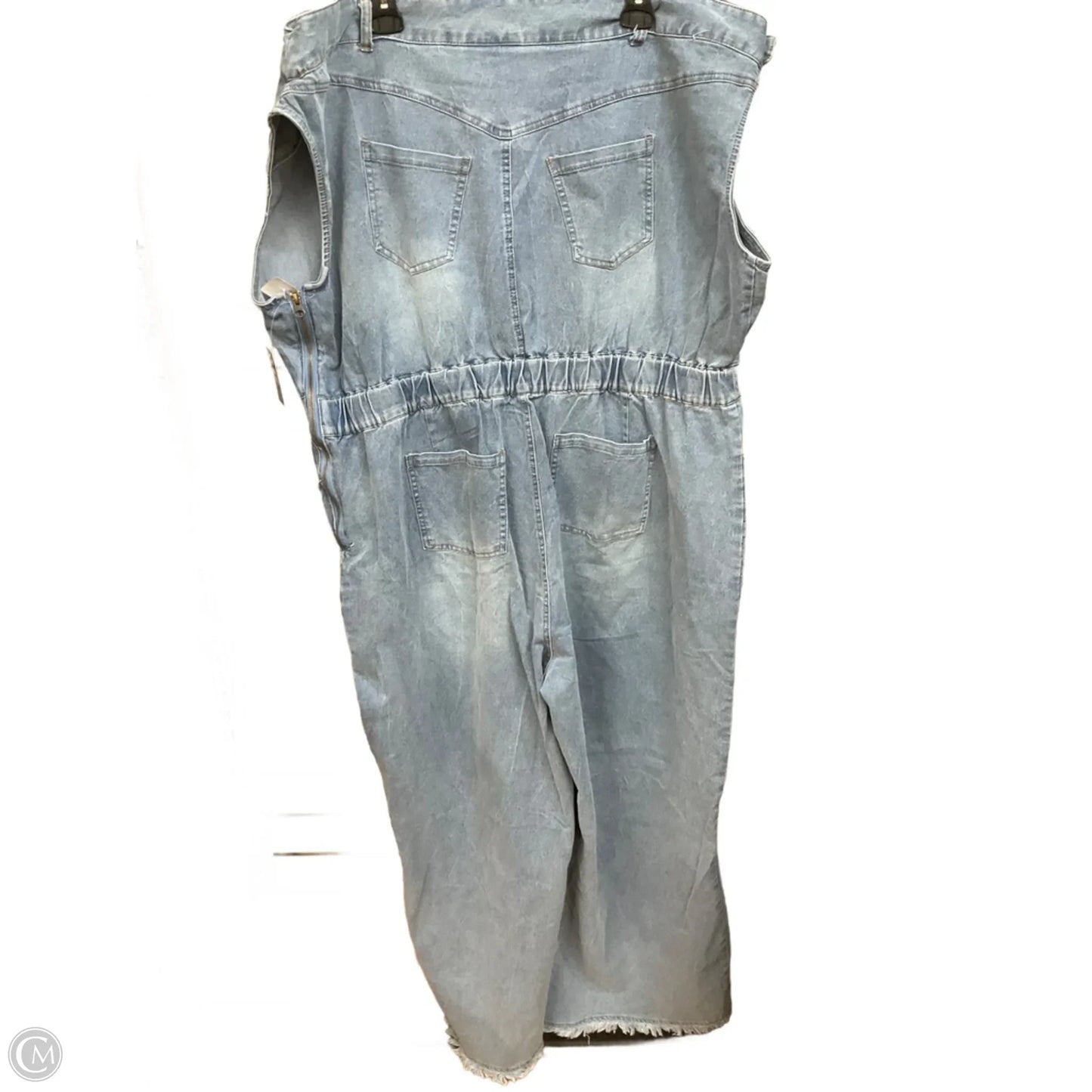 Jumpsuit By Ashley Stewart In Blue Denim, Size: 3x