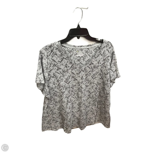 Athletic Top Short Sleeve By Tek Gear In Grey, Size: 2x