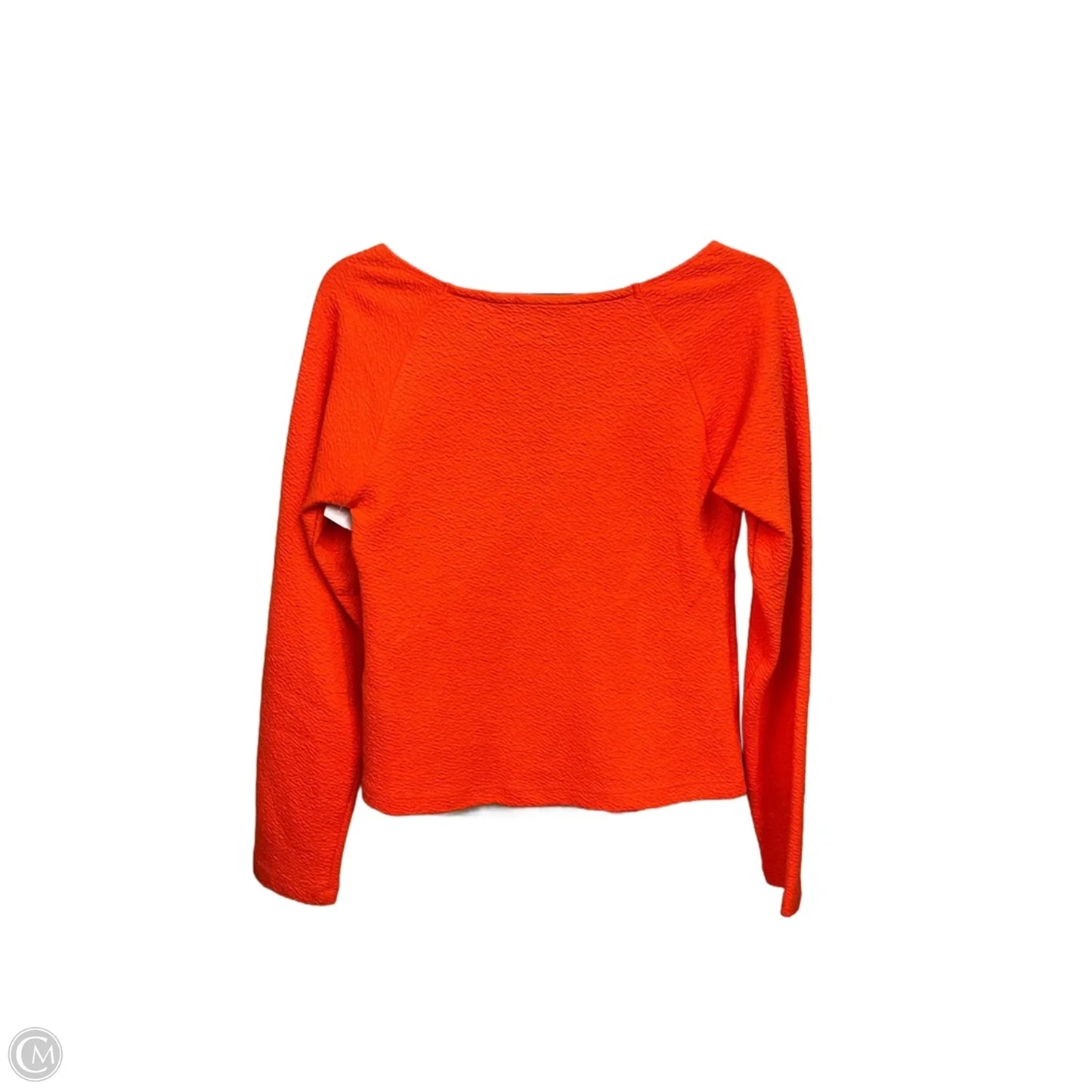 Top Long Sleeve By Anthropologie In Orange, Size: M