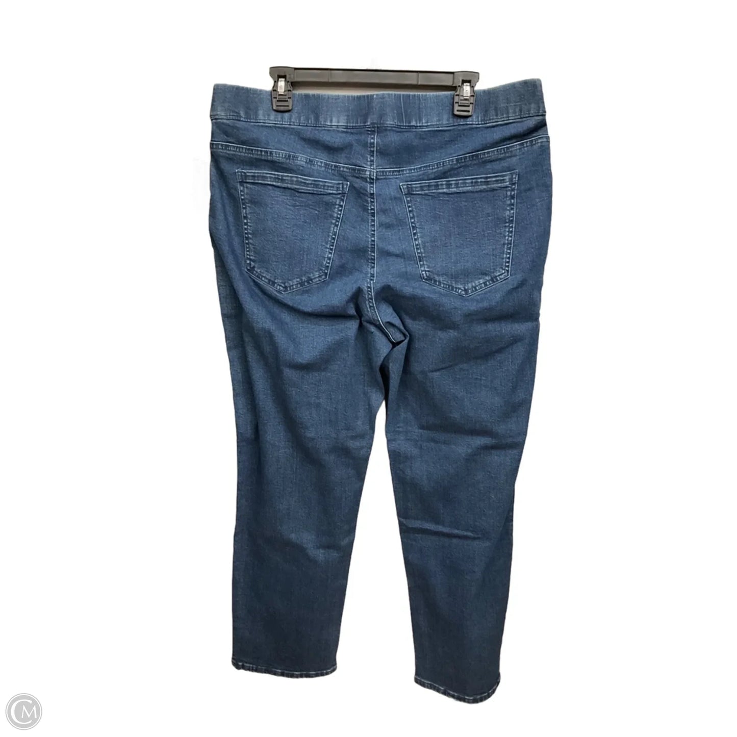 Jeans Boot Cut By Karen Scott In Blue Denim, Size: 18