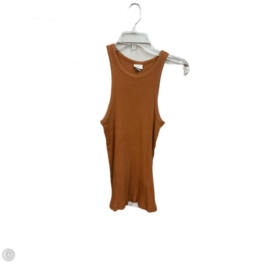 Top Sleeveless Basic By A New Day In Tan, Size: M