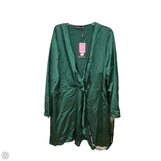 Dress Casual Short By Pretty Little Thing In Green, Size: 2x