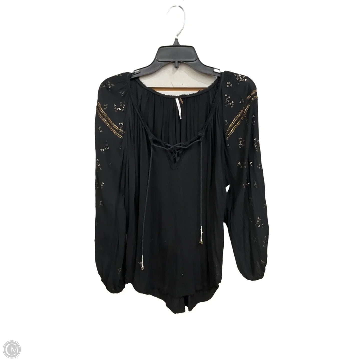 Top Long Sleeve By Free People In Black, Size: Xs