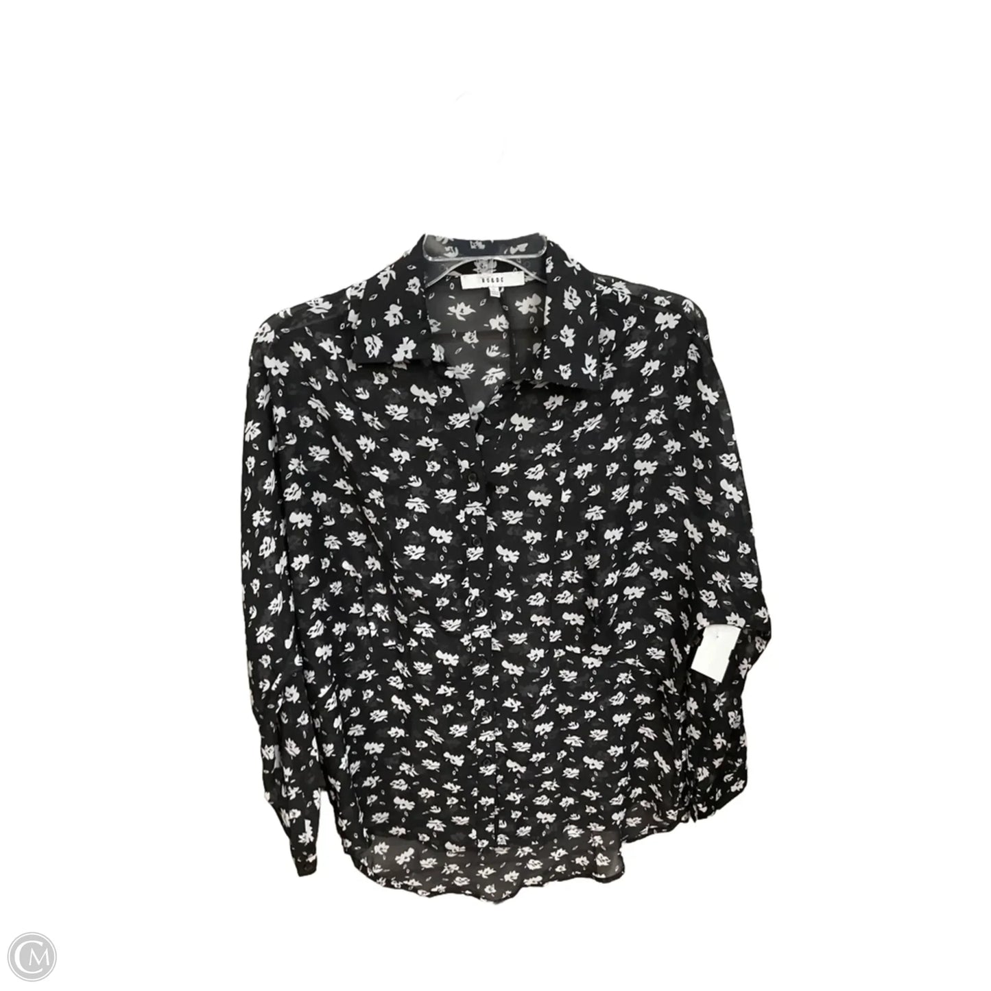 Blouse Long Sleeve By Ro & De In Floral Print, Size: S