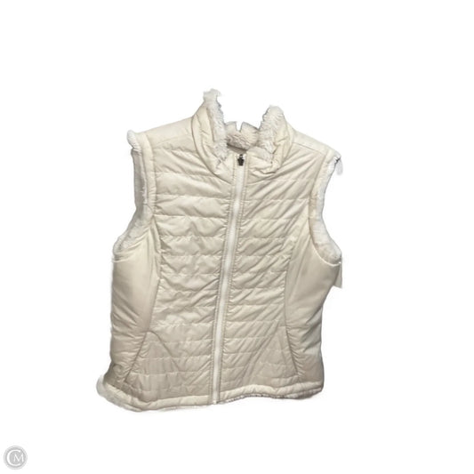 Vest Puffer & Quilted By Nicole Miller In Tan, Size: M