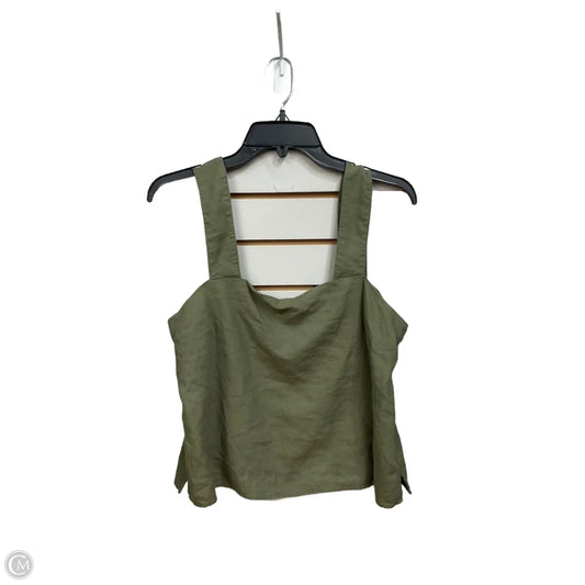 Top Sleeveless By Banana Republic In Green, Size: S