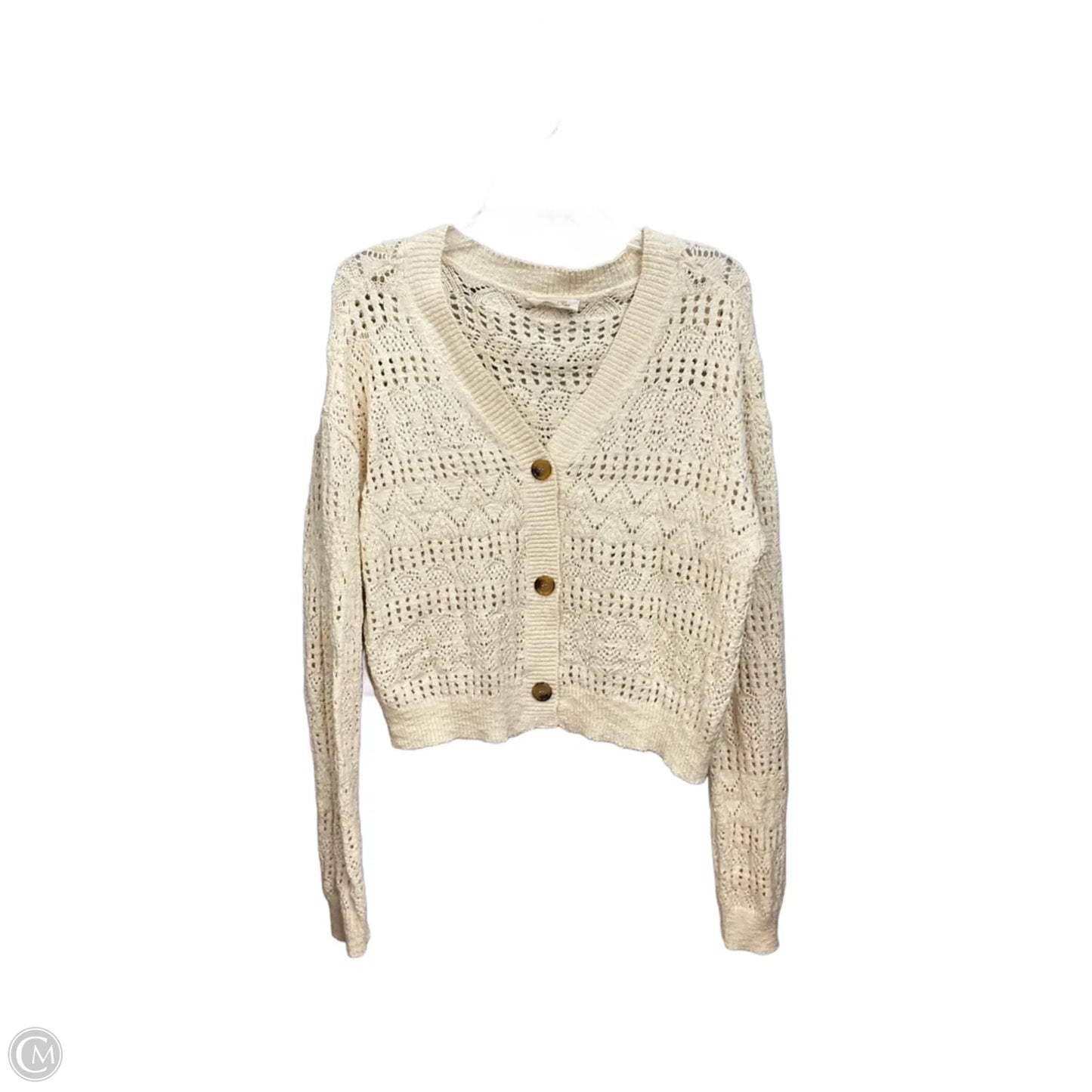 Cardigan By Doe & Rae In Cream, Size: L