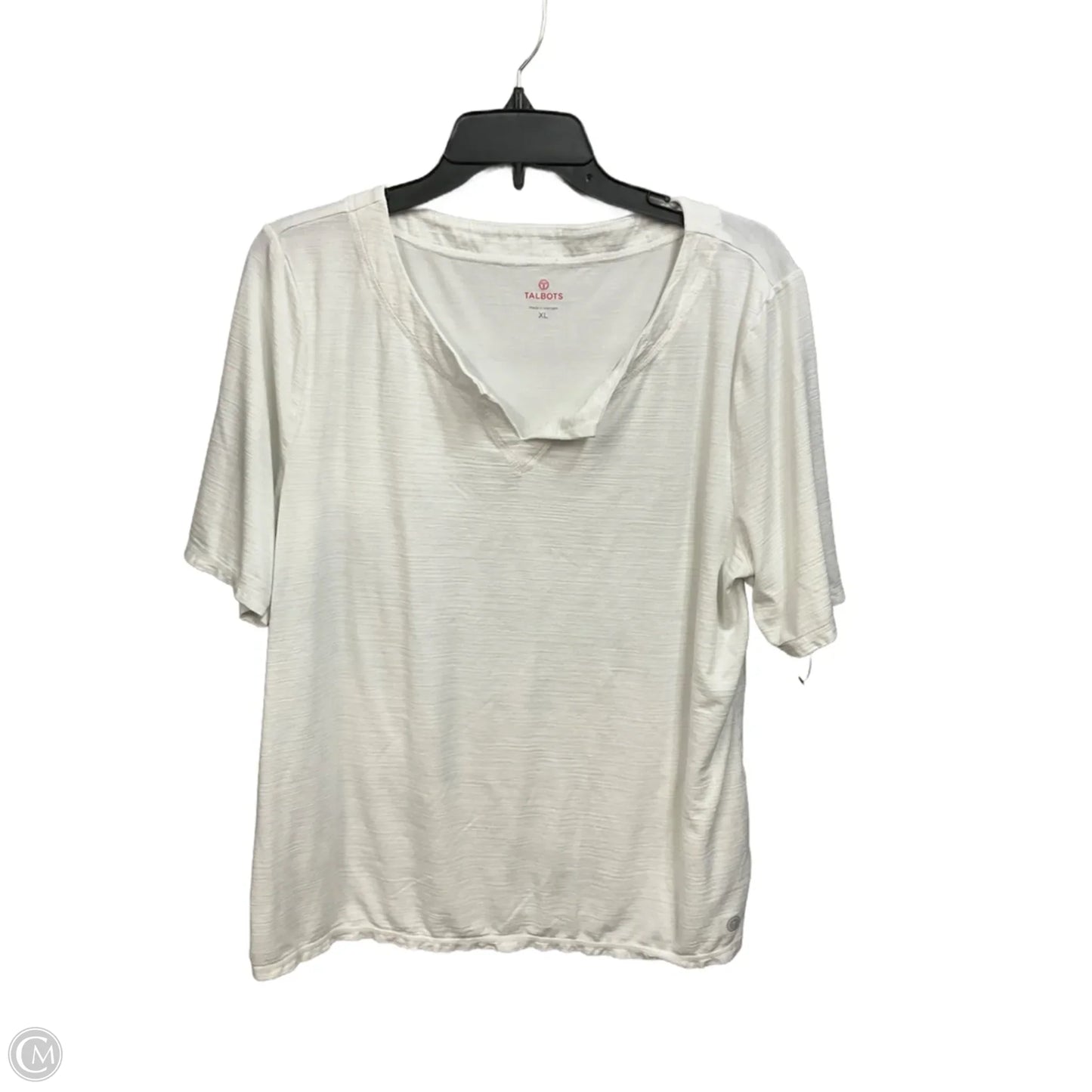Top 3/4 Sleeve By Talbots In White, Size: Xl